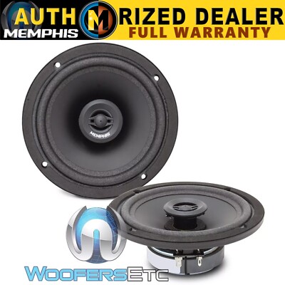 MEMPHIS SRX62 6 1/2'' CAR AUDIO COAXIAL 2-WAY MYLAR TWEETERS 6.5'' SPEAKERS NEW