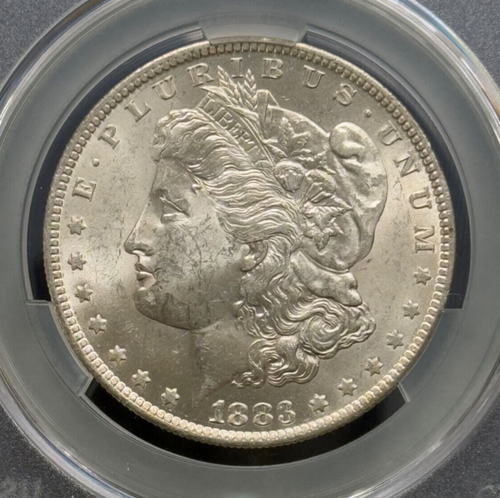 Moneda de 1 dólar de plata Morgan 1883-O CACG MS 61 CAC - Imagen 3 de 5