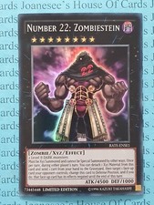 Number 22: Zombiestein RATE-ENSE1 Super Rare Yu-Gi-Oh Card Limited Edition New