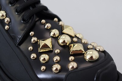 靴 archive DOLCE&GABBANA Leather Shoes DOLCE & GABBANA Shoes Leather Trekking Derby Embellished EU36