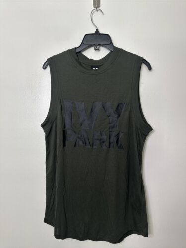 IVY PARK Tank Top Size XS - Crew Neck Dripped Armhole Big Logo NWOT - Picture 5 of 7