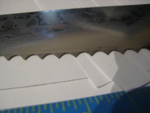Vintage Kitchen Knife Serrated KYOKU Daimyo Series Superior VG10 app. 7.5" Blade - Picture 4 of 7