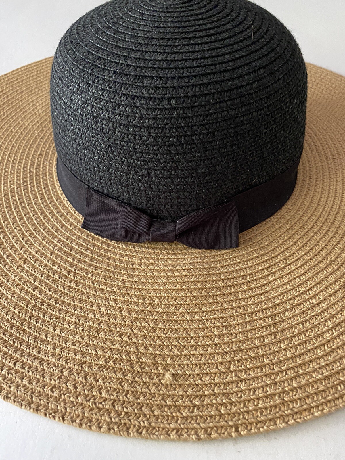 MAGID HATS Natural \u0026 Black Straw Hat - Gem