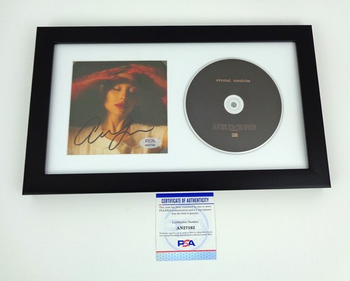 Ariana Grande Ari Signed Full Autograph Eternal Sunshine CD Framed PSA/DNA COA