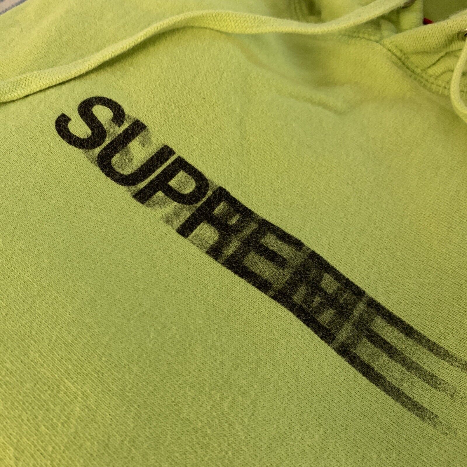 Supreme Motion Logo Hooded Sweatshirt Lime Green … - image 2