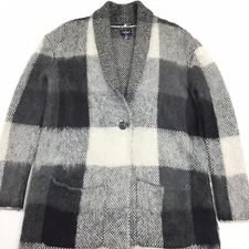 American Eagle Womens XS Oversize Shawl Collar Cardigan Sweater Mohair/Wool