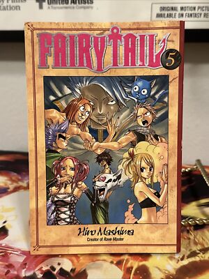 Fairy Tail (Vol. 5) by Hiro Mashima (2010, Trade Paperback) [Manga, English]