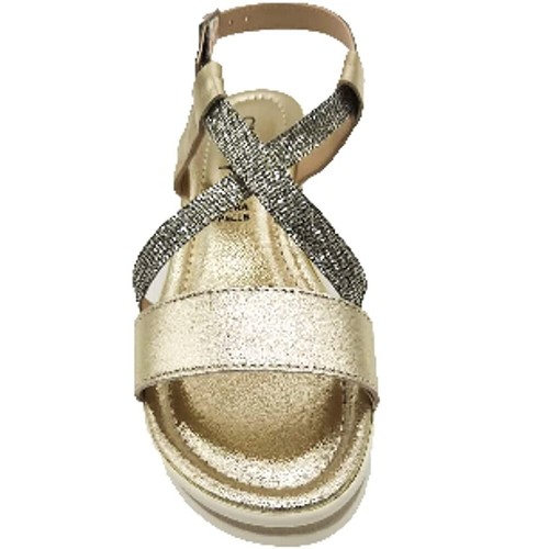 Scarpe da Donna Cinzia Soft - Art. IAF162959 LG 004 Laminato oro sandalo zeppa - Foto 3 di 4
