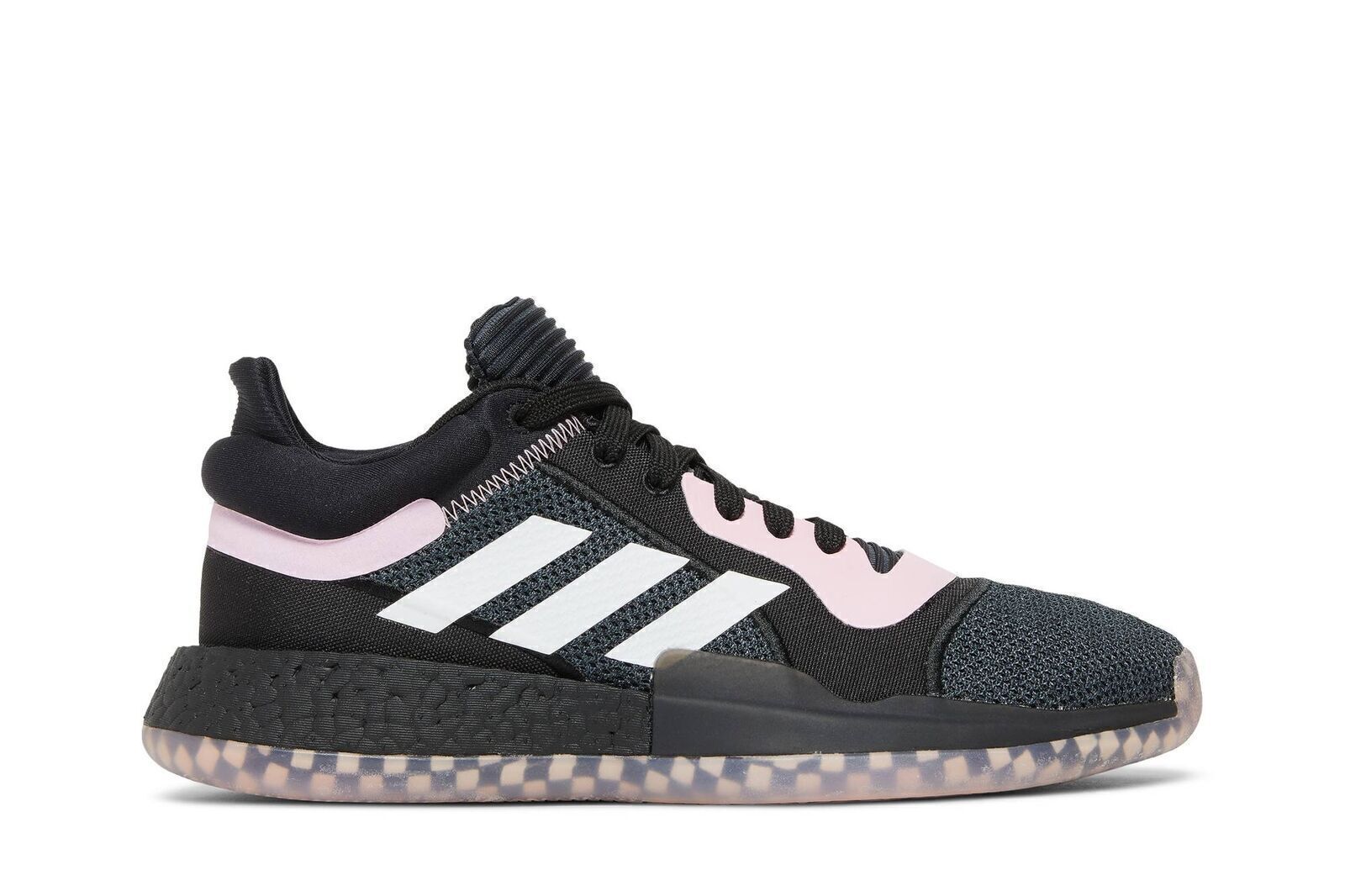 мужская обувь adidas Marquee Boost на низком каблуке Черно-розовая EE6858