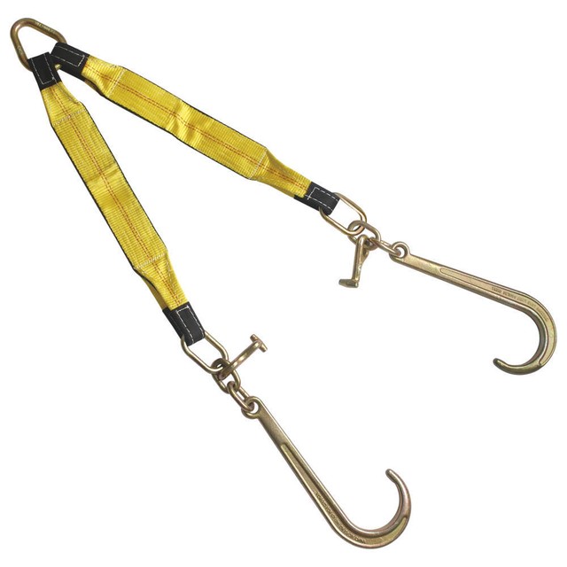3" x 24" Tow Strap V Bridle with 15" J Hook & T Hook 2 Leg 5400 LBS WLL eBay