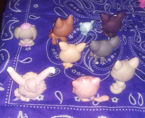Littlest Pet Shop lot of 9 mixed pets Included Dog, Cat, Bunny, Panda Bear, - Picture 18 of 23