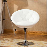 32-36 Inches Adjustable Contemporary Round Tufted Back Tilt Swivel Accent 32-36 Inches Adjustable Contemporary Round Tufted Back Tilt Swivel Accent