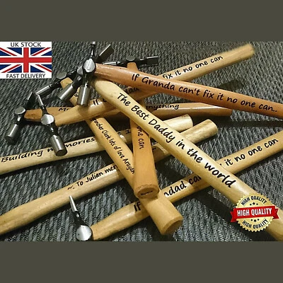 PERGIFT Engraved Personalised Hammer Father's day Gift Birthday Grandad DAD Tool Father