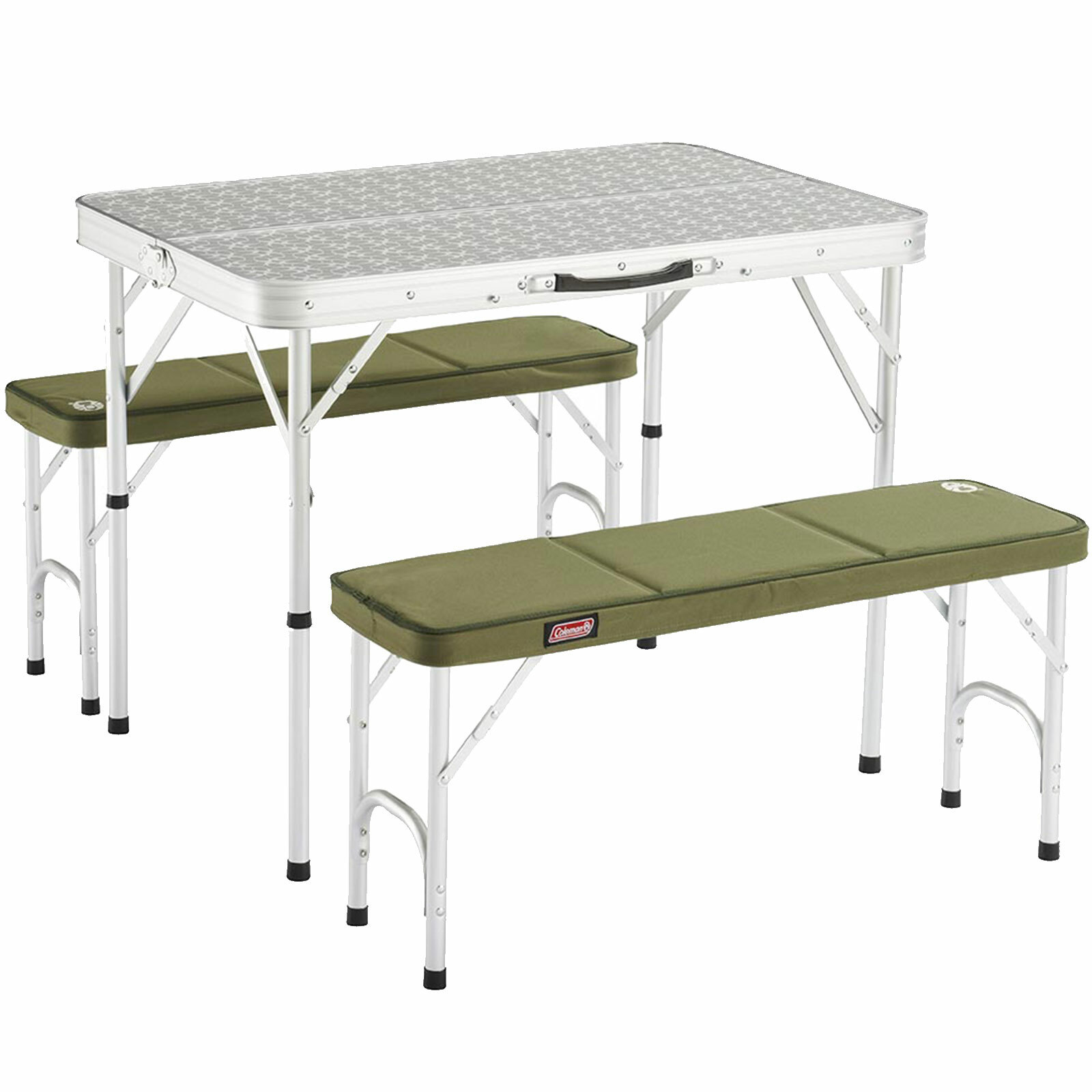 Mesa de camping Coleman Furniture Pack-Away para 4 personas mesa plata