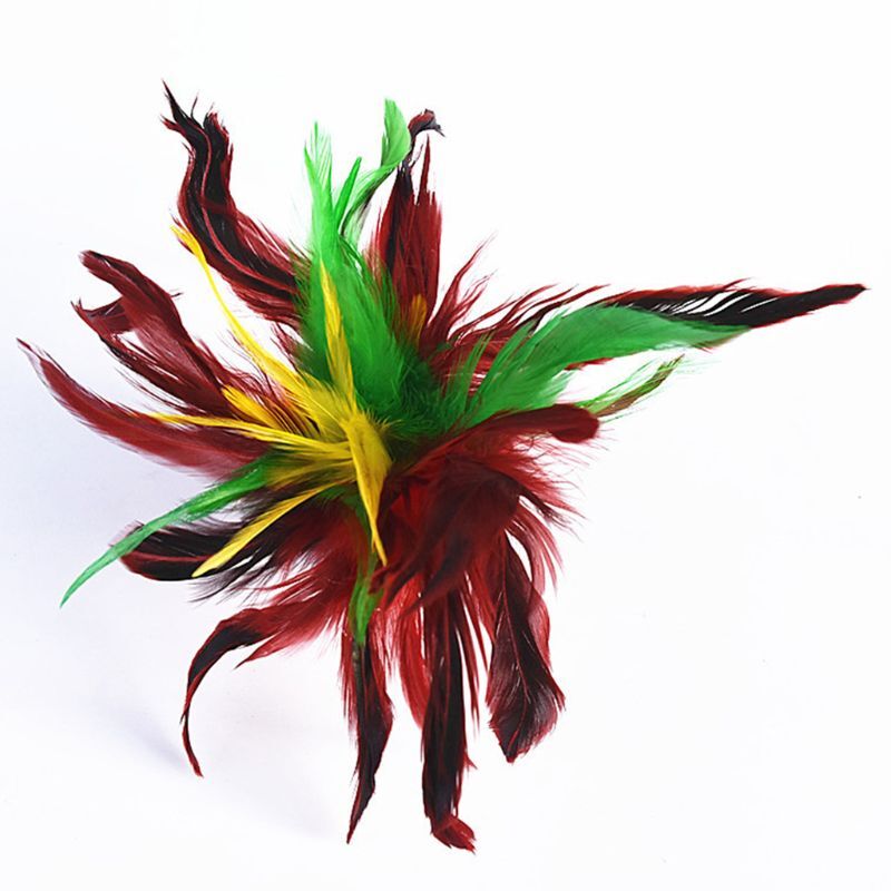Jianzi Chinois – Volant à Plumes De Poulet, 22 Cm, Rouge, Pour Exercice Et Jeu, Enfants/adultes