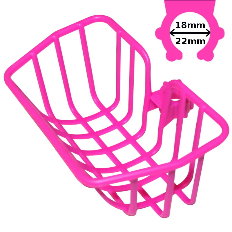 UNIVERSAL BASKET KID GIRL BOY BIKE PLASTIC BAG RACK FRONT CL