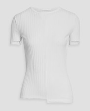 HELMUT LANG Luxe Pima Ribbed Top Sz. S 160 NWT 