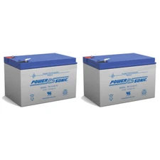 Power-Sonic 2 Pack - UB12120F2 12V 12Ah F2 Wheelchair Scooter Battery Replaces