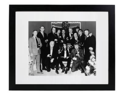 Elvis Presley and His Memphis Mafia Classic Retro Matted & Framed