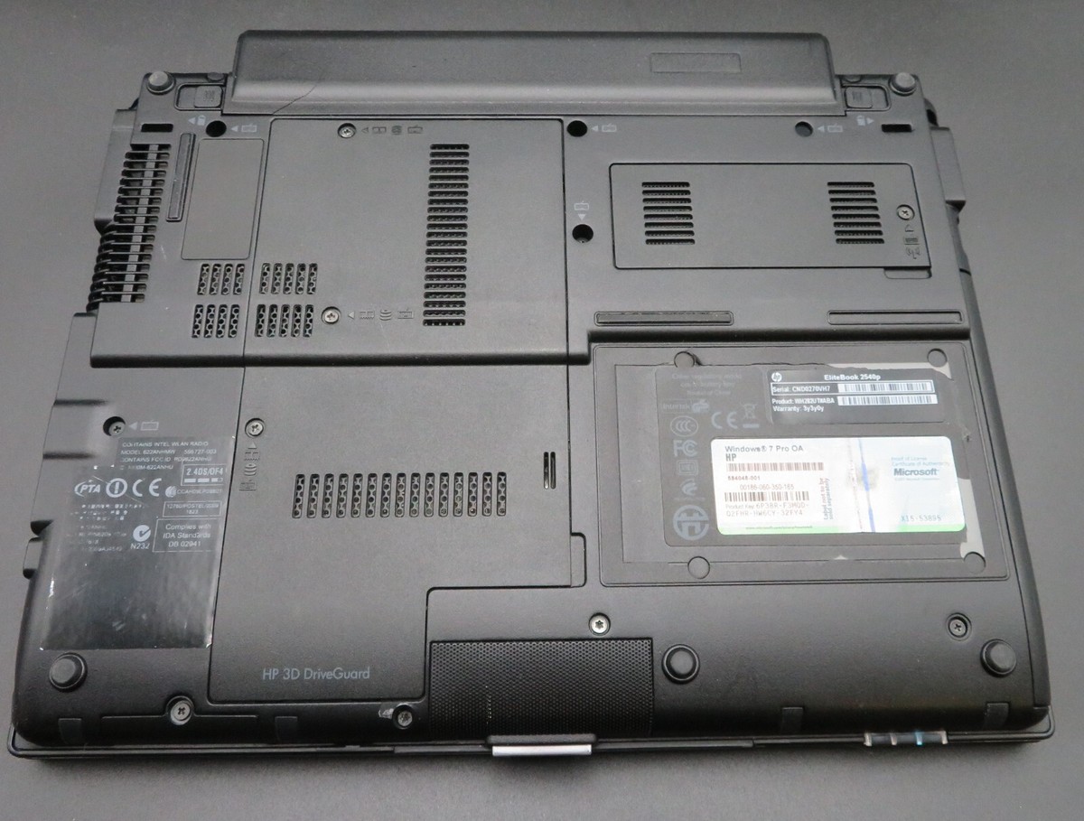 HP ELITEBOOK LAPTOP 2540P INTEL CORE I7 2.13GHZ 4GBRAM 128GB SSD