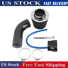 Car Cold Air Intake Filter Induction Pipe Power Flow Hose System Kit Alumimum