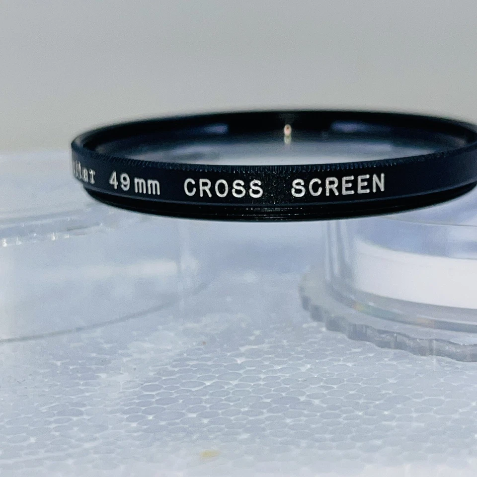 Vivitar 49 mm Cross Screen Screw In Filter for Camera Lens in Case Made in Japan - Image 4 of 4