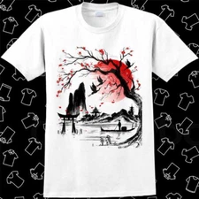 Japanese Dream Painting Sakura Tree T Shirt Meme Gift Gamer Best Seller Top 911