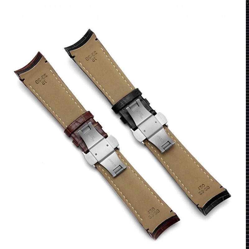 TROGPYXG Cinturino For Orologio In Pelle Con Estremità Curva Da 22 Mm - 5