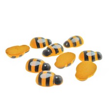 50 Wooden Bumble Bee Cabochon - 20mm - Perfect for Scrapbooking and Crafts