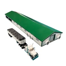 1/64 Custom Scratch Poultry Barn 40x150 Farm Toy Building