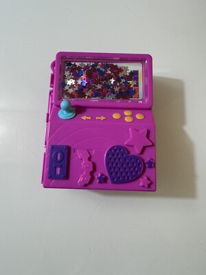 Polly Pocket Race & Rock Arcade Video Game Themed Compact Shakable Glitter EMPTY