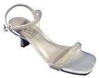 Open Toe Low (3/4 in. to 1 1/2 in.) Heel Bridal Shoes