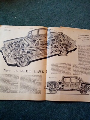 El23 Ephemera 1957 Artikel Rezension Humber Hawk 