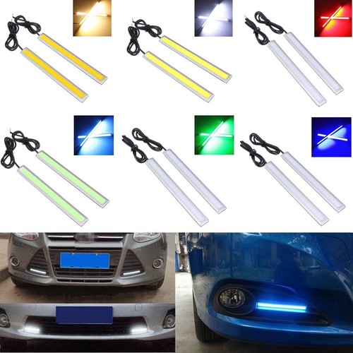2X 14CM LED COB Car Driving Daytime Running Light DRL Fog Lámp Waterproof LUZ