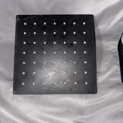 Black SUS Shower Head 8 inch Rainfall Ultrathin Shower Head With Shower Arm Set
