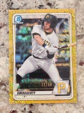 2020 Bowman Chrome Prospects Travis Swaggerty Gold Shimmer Refractor /50 BCP-146