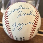 Woodrow Woody Fryman Autograph Baseball ONL Expos, Tigers