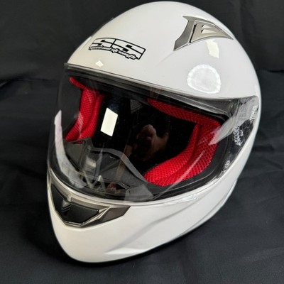 Speed Strength SS1100 Full Face Motorcycle Helmet White XL DOT ECE Clear Visor