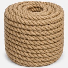 Twisted Manila Rope 3/4x50ft Natural Jute Thick Hemp Rope