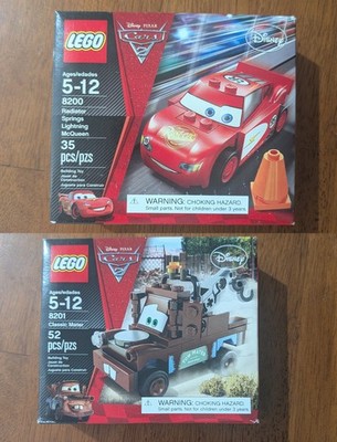 LEGO Disney Pixar Cars 2 8200 Lightning McQueen & 8201 Classic Mater NEW SEALED