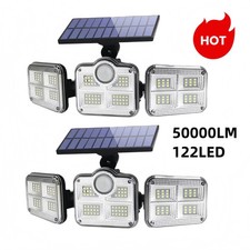 50000LM LED Solar Lights Outdoor Waterproof Motion Sensor Security Wall Lamp
