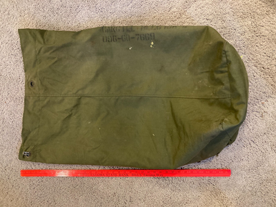 Vintage Military Duffle Bag Heavy Duty US Issue Duffel Seabag USGI