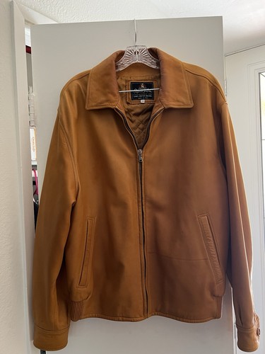 Lederjacke Herren Gr. 40 Made for Saks Fifth Avenue In Italy Butterscotch - Bild 1 von 18