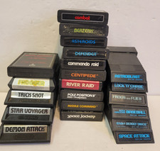 Lot of 21 Atari Games (frogger, tron, trick shot, space jockey)