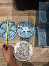 2 Vintage 8mm Movie Metal Film Reel With Canister 7 Inch 300  With Case
