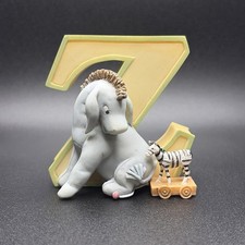 Classic Pooh Alphabet Wall Letter Z Figurine Michel  Co Eeyore Zebra Rare Vtg