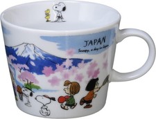 Shimizutougyou Mug TOKYO JAPAN 340ml Snoopy World Travel Made in Japan