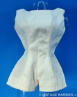 Vintage Barbie Doll Fashion PAK White Playsuit Excellent ~ 1960's