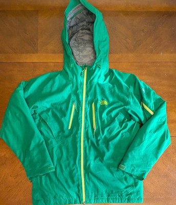 The North Face Summit Series 700 Fill Down Jacket Large Green Yellow HyVent...