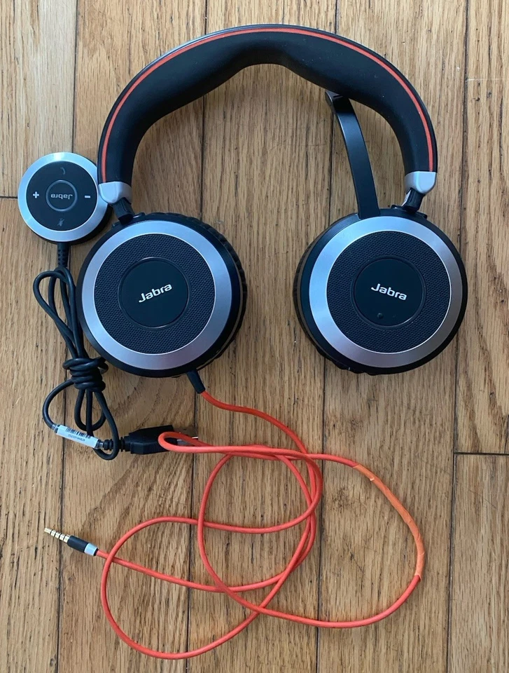 Jabra EVOLVE 80 HSC019 Wired Stereo Noise Canceling Headset with USB Remote Hub - Image 2 of 4